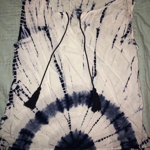 Boutique, tie dyed print, tunic top